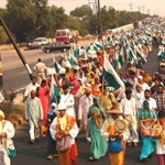 Footmarch from Palwal to Delhi from 20th to 24th February